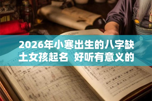 2026年小寒出生的八字缺土女孩起名  好听有意义的名字