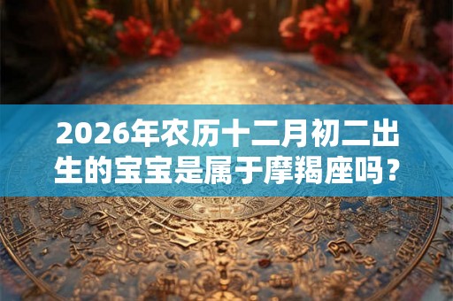 2026年农历十二月初二出生的宝宝是属于摩羯座吗？