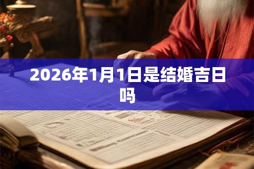 2026年1月1日是结婚吉日吗