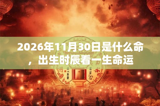 2026年11月30日是什么命,出生时辰看一生命运 2026年11月30日是什么命,出生时辰看一生命运
