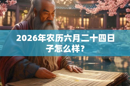 2026年农历六月二十四日子怎么样？