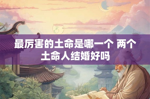 最厉害的土命是哪一个 两个土命人结婚好吗 最厉害的土命是哪一个 两个土命人结婚好吗