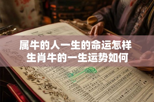 属牛的人一生的命运怎样 生肖牛的一生运势如何