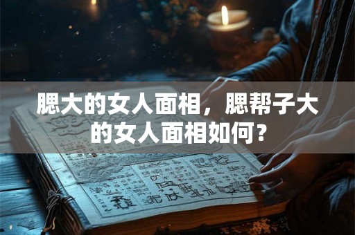 腮大的女人面相，腮帮子大的女人面相如何？