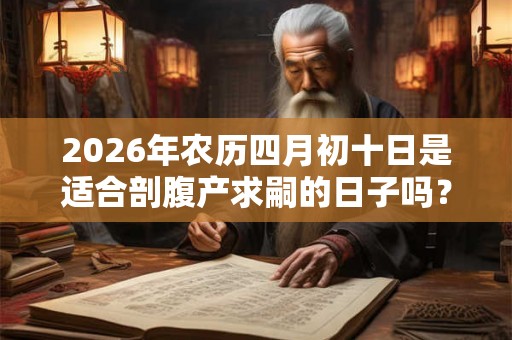 2026年农历四月初十日是适合剖腹产求嗣的日子吗？