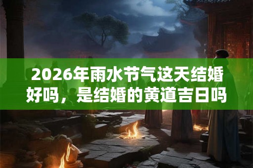 2026年雨水节气这天结婚好吗，是结婚的黄道吉日吗？
