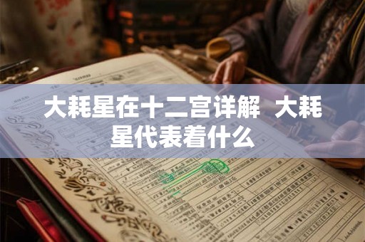 大耗星在十二宫详解 大耗星代表着什么 大耗星在十二宫详解 大耗星代表着什么