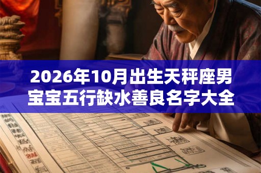 2026年10月出生天秤座男宝宝五行缺水善良名字大全
