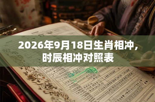 2026年9月18日生肖相冲,时辰相冲对照表