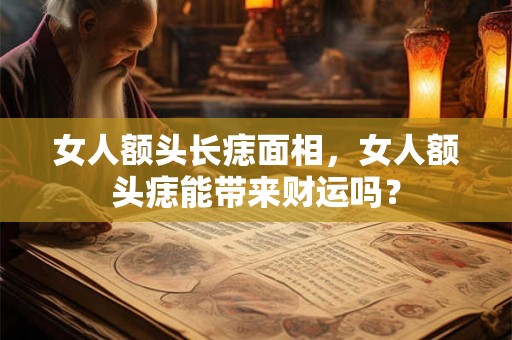 女人额头长痣面相，女人额头痣能带来财运吗？