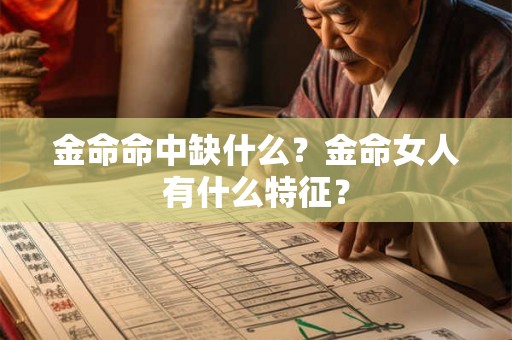 金命命中缺什么?金命女人有什么特征? 金命命中缺什么?金命女人有什么特征?