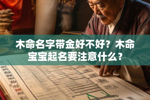 木命名字带金好不好？木命宝宝起名要注意什么？