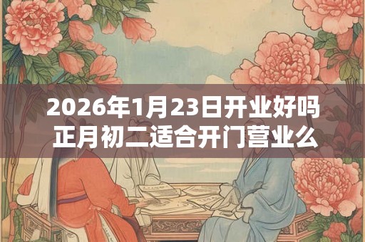2026年1月23日开业好吗 正月初二适合开门营业么