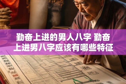 勤奋上进的男人八字 勤奋上进男八字应该有哪些特征