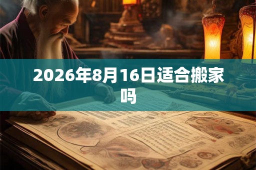 2026年8月16日适合搬家吗