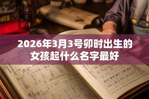 2026年3月3号卯时出生的女孩起什么名字最好