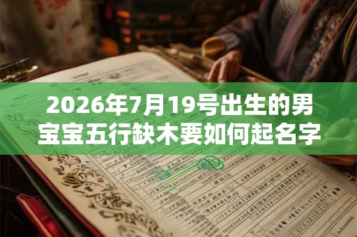 2026年7月19号出生的男宝宝五行缺木要如何起名字