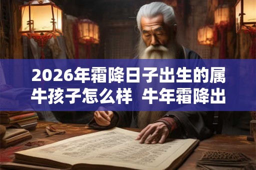 2026年霜降日子出生的属牛孩子怎么样  牛年霜降出生好不好