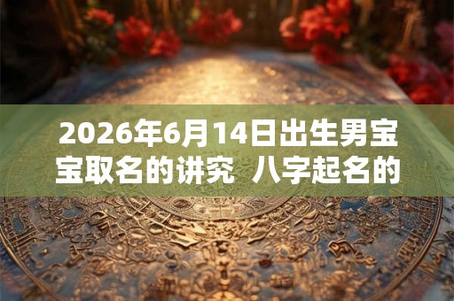 2026年6月14日出生男宝宝取名的讲究  八字起名的禁忌
