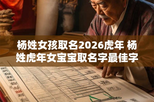 杨姓女孩取名2026虎年 杨姓虎年女宝宝取名字最佳字 杨姓女孩取名2026虎年 杨姓虎年女宝宝取名字最佳字