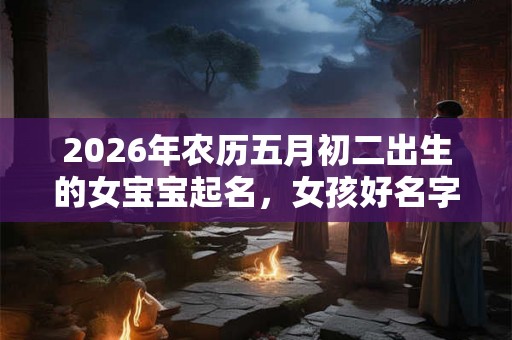 2026年农历五月初二出生的女宝宝起名，女孩好名字大全