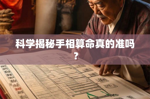 科学揭秘手相算命真的准吗? 科学揭秘手相算命真的准吗?