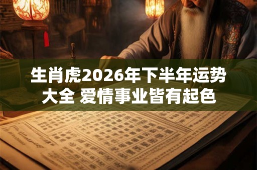 生肖虎2026年下半年运势大全 爱情事业皆有起色