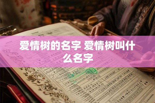 爱情树的名字 爱情树叫什么名字 爱情树的名字 爱情树叫什么名字