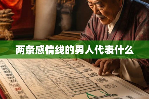 两条感情线的男人代表什么