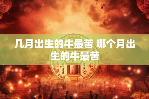 几月出生的牛最苦 哪个月出生的牛最苦