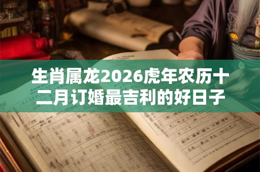 生肖属龙2026虎年农历十二月订婚最吉利的好日子