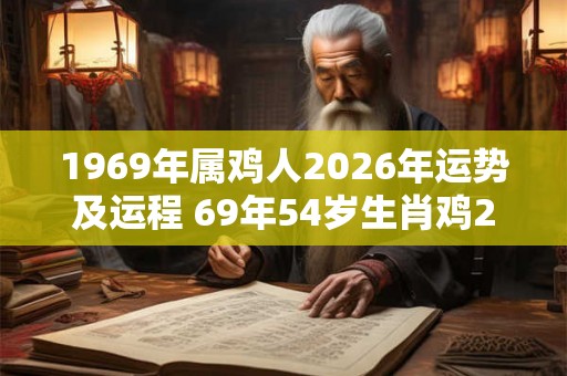 1969年属鸡人2026年运势及运程 69年54岁生肖鸡2026年每月运势 1969年属鸡人2026年运势及运程 69年54岁生肖鸡2026年每月运势