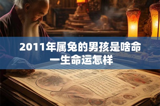 2011年属兔的男孩是啥命 一生命运怎样