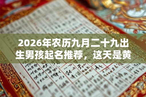 2026年农历九月二十九出生男孩起名推荐，这天是黄道吉日吗？