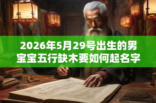 2026年5月29号出生的男宝宝五行缺木要如何起名字