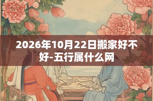 2026年10月22日搬家好不好-五行属什么网