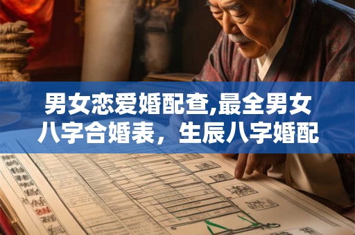 男女恋爱婚配查,最全男女八字合婚表，生辰八字婚配查询表