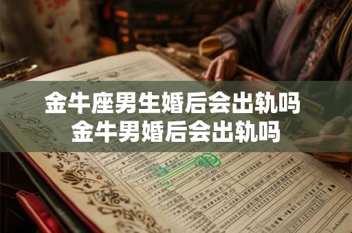 金牛座男生婚后会出轨吗 金牛男婚后会出轨吗