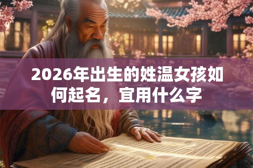 2026年出生的姓温女孩如何起名，宜用什么字