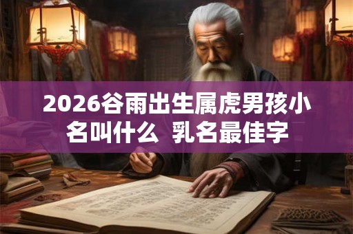 2026谷雨出生属虎男孩小名叫什么 乳名最佳字 2026谷雨出生属虎男孩小名叫什么 乳名最佳字
