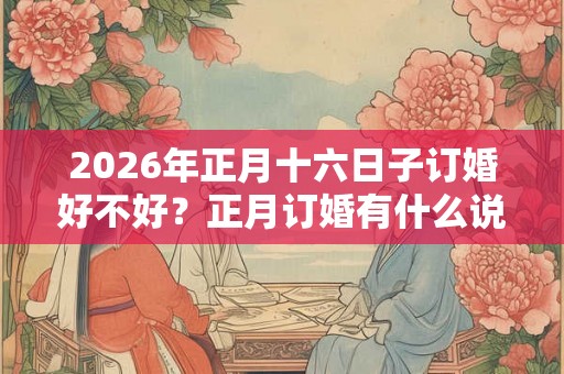 2026年正月十六日子订婚好不好？正月订婚有什么说法？