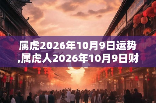 属虎2026年10月9日运势,属虎人2026年10月9日财运,生肖虎2026年10月9日运势 属虎2026年10月9日运势,属虎人2026年10月9日财运,生肖虎2026年10月9日运势