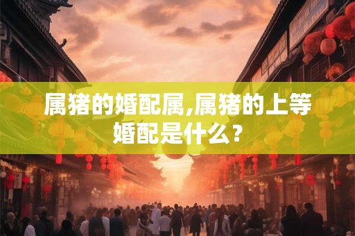 属猪的婚配属,属猪的上等婚配是什么？