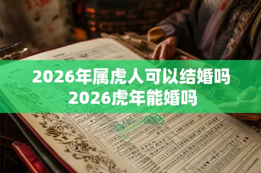 2026年属虎人可以结婚吗 2026虎年能婚吗
