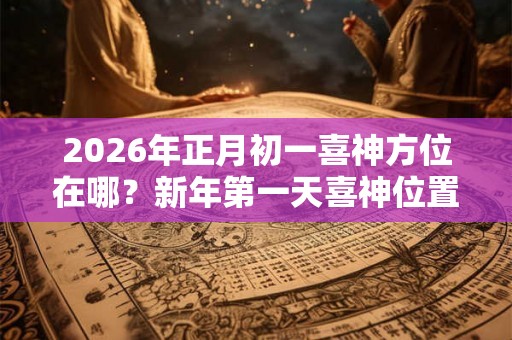 2026年正月初一喜神方位在哪？新年第一天喜神位置！