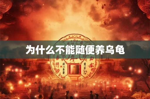 为什么不能随便养乌龟