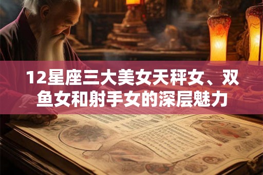 12星座三大美女天秤女、双鱼女和射手女的深层魅力