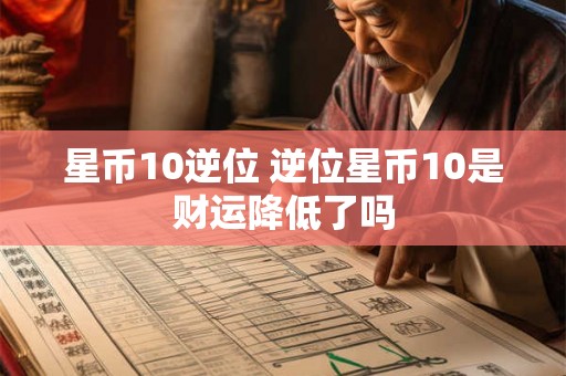 星币10逆位 逆位星币10是财运降低了吗