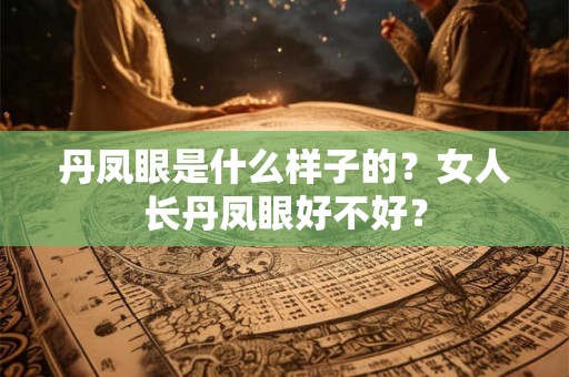 丹凤眼是什么样子的？女人长丹凤眼好不好？