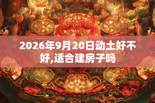 2026年9月20日动土好不好,适合建房子吗 2026年9月20日动土好不好,适合建房子吗